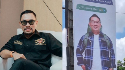 Sempat Bikin Ramai Baliho Ridwan Kamil, Ahmad Sahroni: Kita Nyapres Aja Gimana Kang?