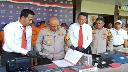 Polisi Ungkap Kasus Pencurian Barang Elektronik 11 Sekolah di Batang