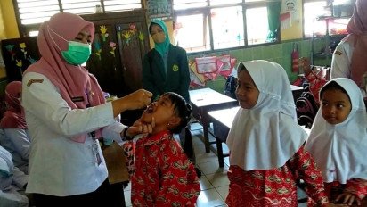 Dinas Kesehatan Kediri Jemput Bola Imunisasi Polio 32 Ribu Anak