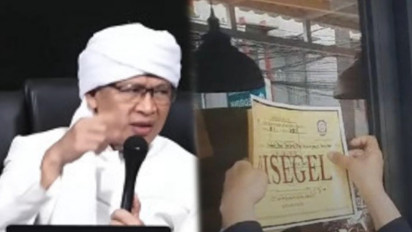 Minimarket Depan Pesantren Aa Gym Akhirnya Disegel Satpol PP setelah Bikin Resah, Remaja Nongkrong hingga Larut Malam