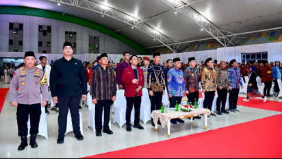 Pj Gubernur Fatoni Dampingi Presiden Jokowi Membuka Muktamar IMM XX di Palembang