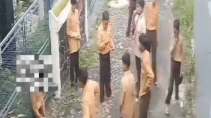 Beredar di Medsos, Aksi Perundungan Terhadap Pelajar SMP Kota Malang Terekam CCTV