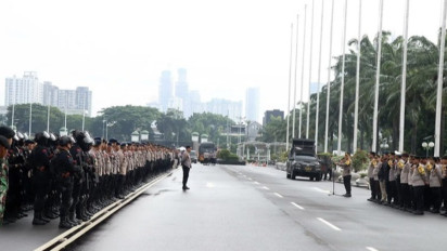 Polisi Turunkan 3.929 Personel Amankan Demo di DPR/MPR RI