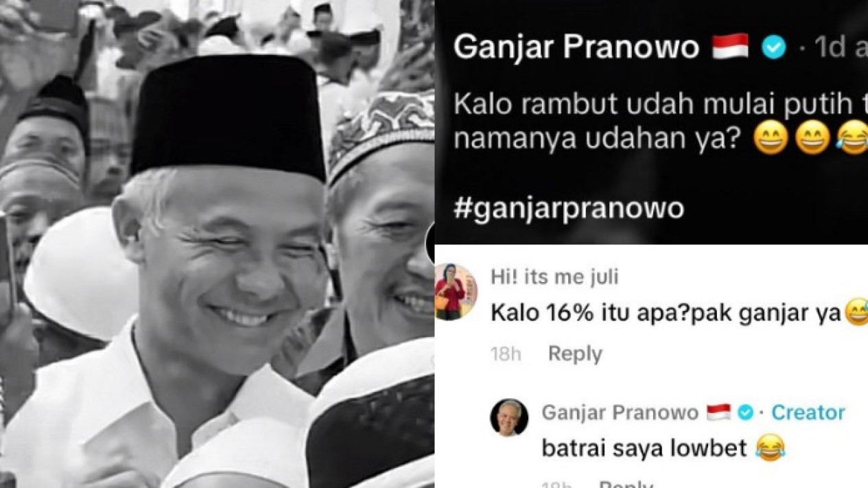 Kompak dengan Mahfud MD, Disindir 16 Persen, Ganjar Ikut Respons Lucu Begini di TikTok
            - galeri foto