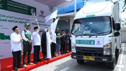 BAZNAS Bersama KSrelief Distribusikan 7.965 Bantuan Paket Pangan Ramadhan di 4 Provinsi