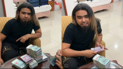 Gaya Gus Samsudin Pamer Duit Gepokan, sementara Anak Buah Sibuk Menghitung, ketika Ada yang Mau Pinjam Duit Katanya...