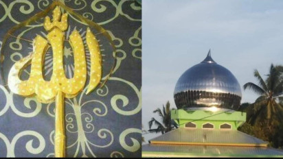 Kepala Kubah Emas Murni Milik Masjid Al-Huda di Kabupaten Buru Hilang Dicuri
