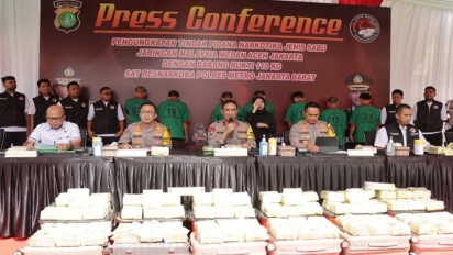 Bongkar Jaringan Internasional, Polres Metro Jakbar Sita 110 Kilogram Sabu