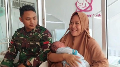 Anak Prajurit TNI Lahir di Momen Pilpres 2024, Langsung Diberi Nama Prabowo Subianto