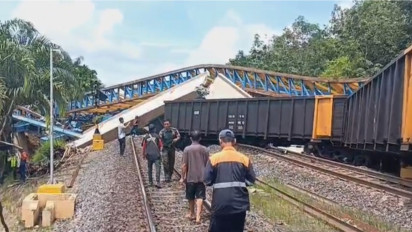 Update: Crane Girder Jembatan Flayover Bantaian Ambruk, 9 Orang Luka dan Seorang Pekerja Meninggal