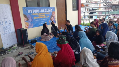 Bencana Banjir Selama 2 Pekan di Sidoarjo, USC Datangkan Pakar Redam Trauma Korban Lewat Hypno Healing