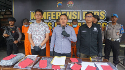 4 Tersangka Kasus Pembunuhan Tak Berkutik saat Dibekuk Polres Purbalingga