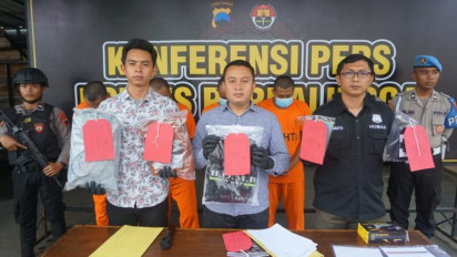 Kasus Penemuan Mayat Terikat di Sungai Serayu Purbalingga, Polisi Ringkus 4 Tersangka