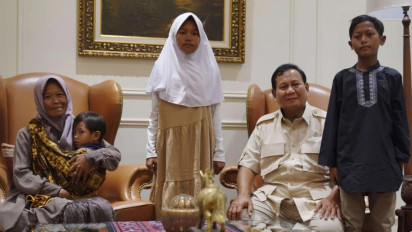 Prabowo Beri Hadiah Dua Bocah Korban Bully, Siapkan Rumah Sekaligus Lahan untuk Ternak Bebek untuk Keluarganya