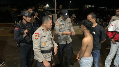 Kocar-kacir! Gerombolan Bermotor Konvoi Dihalau Brimob di Tasikmalaya, Lima Orang Berusia di Bawah Umur Ditangkap