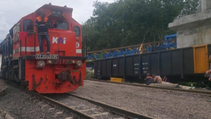 Pasca Girder Ambruk, Petak Jalur Gunung Megang-Penanggiran Muara Enim Sudah Bisa Dilewati Kereta Api