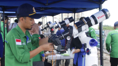 Pemantauan Hilal di Mall GTC, BMKG Wilayah IV Makassar : Cuacanya Kurang Baik, Agak Mendung
