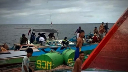 Tim SAR Mulai Lakukan Pencarian 22 Kru Kapal Tenggelam di Perairan Selayar