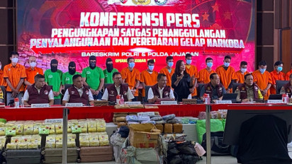 Sepanjang September 2023-2024 Maret, Polri Tangkap 21.676 Tersangka Narkoba