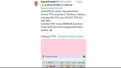 Prabowo-Gibran Unggul 58,44% versi KawalPemilu