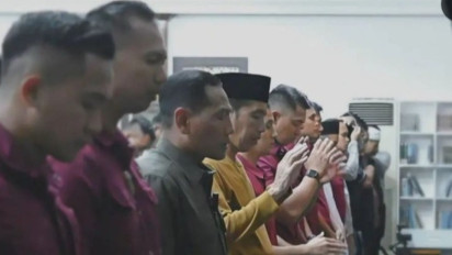 Bersama Rakyat, Presiden Jokowi Shalat Tarawih di Istana Bogor