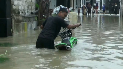 Banjir Luapan Sungai Bengawan Solo, Tiga Desa di Tuban Terisolir