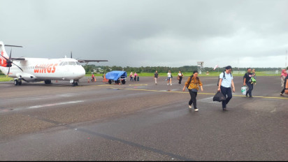 Cuaca Ekstrem, Dua Pesawat Wings Air Sempat Gagal Mendarat di Bandara Sumbawa