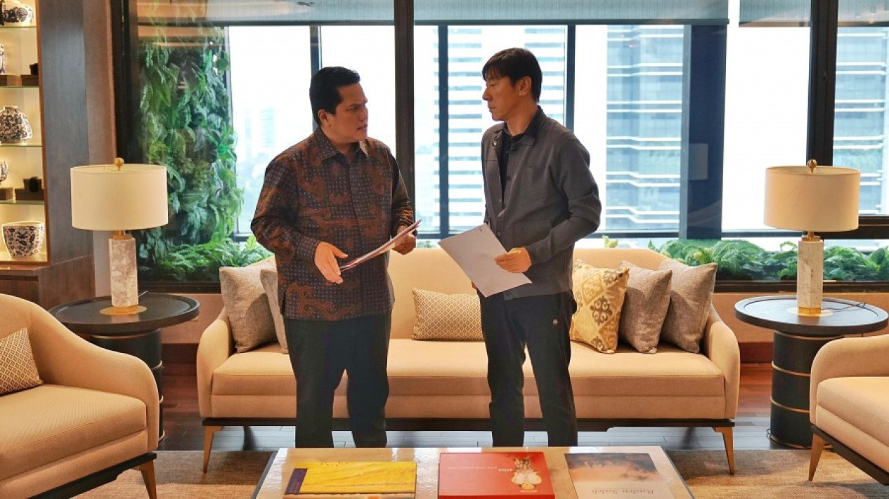 Erick Thohir Bongkar Hubungan Sebenarnya dengan Shin Tae-yong kepada Media Korea yang Diisukan Berjarak, Singgung Soal Keikhlasan dan Kepercayaan
            - galeri foto
