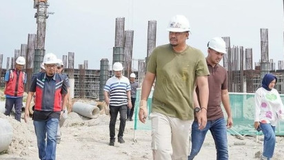 Aksi Bobby Mantu Jokowi Ngamuk Saat Sidak Proyek Islamic Center: Cuma 5 Orang yang Kerja