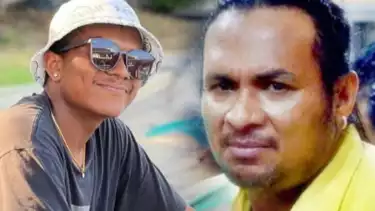 Keiland Refra dan sang ayah, John Kei.