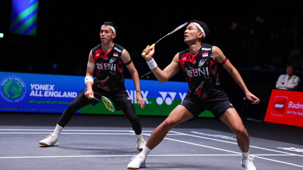 Fajar/Rian Susul Anthony Sinisuka Ginting dan Jonatan Christie ke Final All England
            - galeri foto