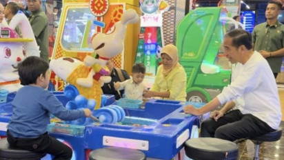 Presiden Jokowi Ajak Tiga Cucunya dari Kahiyang-Bobby ke Mall di Bogor