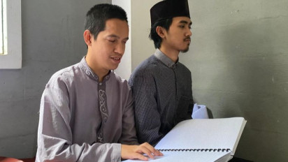 Sejumlah Tunanetra Cepat dalam Menghafal Al-Quran, Ternyata Ini Metodenya