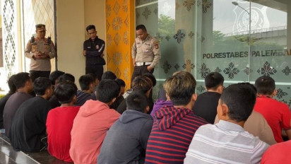 Puluhan Remaja Terlibat Tawuran di Palembang Diamankan Polisi, 16 Orang Tersangka