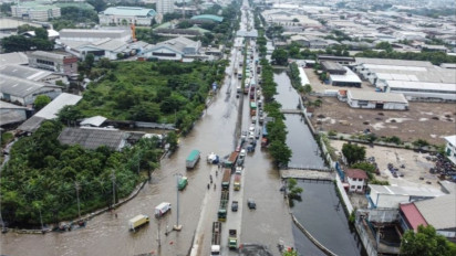 Banjir di Jawa Tengah Bisa Ganggu Arus Mudik Lebaran, Mabes Polri Turun Tangan Bawa Pompa Air