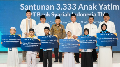 Berbagi Keberkahan, Wapres Hadiri dan Berikan Santunan bagi 3.333 Anak Yatim