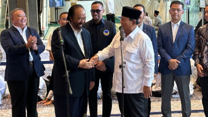 Prabowo Kenang Hubungannya dengan Surya Paloh: Kita Sahabat Lama, Dulu Sama-sama Keras