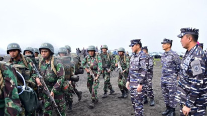 Begini Kerasnya Ujian Lulus Pendidikan Komando Marinir TNI AL