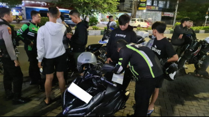 Patroli Sahur On The Road Polresta Malang Kota Berhasil Jaring 17 Sepeda Motor Brong