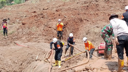 10 Warga yang Tertimbun Longsor di Cipongkor Bandung Barat Belum Ditemukan, Tim Gabungan Terjunkan 270 Relawan