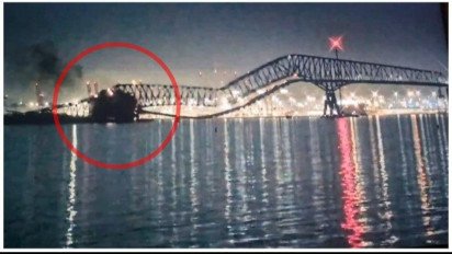 20 Orang Dilaporkan Hilang pada Insiden Jembatan Francis Scott Key di AS yang Ambruk