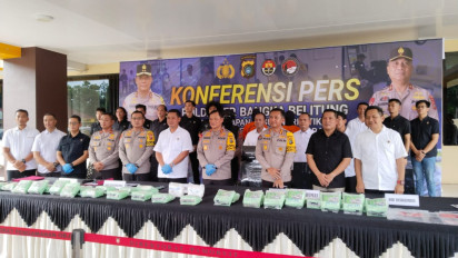 HN dan SN Tergiur Upah Mengedarkan 35 Kilogram Sabu-Sabu di Pelabuhan Tanjung Kalian Babel, Berapa Nilainya? Wow