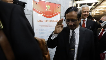 Ganjar dan Mahfud Hadiri Sidang Perdana PHPU Pilpres 2024 di MK