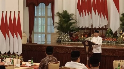 Tausiah di Acara Buka Puasa Bersama Kabinet Indonesia Maju, Wapres Bicara Hukum Alam dan Syariah