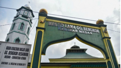 Dibangun Mualaf Asal Tiongkok Tjong A Fie Pada 1873, Ini Sejarah Masjid Bengkok di Kota Medan