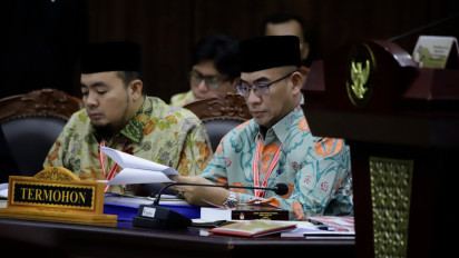 Sidang Lanjutan Sengketa Pilpres, Hasyim Bantah Materi Saksi Ahli Ganjar-Mahfud Soal Pelanggaran Penetapan Calon