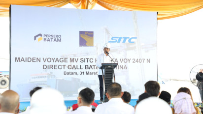 Sejarah Baru, Pelayaran Langsung Batam-China Resmi Dibuka