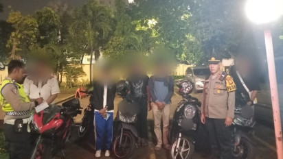 Polres Jakpus Amankan 7 Remaja Konvoi Berdalih SOTR di Kawasan Kemayoran