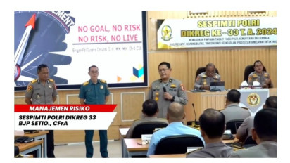 Brigjen Pol Susetio Cahyadi Paparkan Manajemen Risiko di Serdik Sespimti Polri Dikreg Ke-33