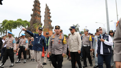Cek Kesiapan Arus Mudik, Kapolri dan Panglima TNI Tinjau Pelabuhan Gilimanuk